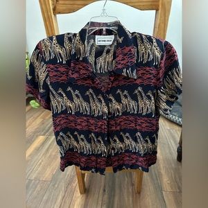 California Krush - Retro shirt with Shoulder Pads size s